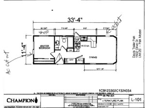 Deluxe Park Model Floorplan